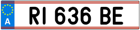 Trailer License Plate
